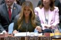 Melania Trump préside une séance du Conseil de sécurité des Nations unies consacrée aux enfants dans les conflits armés, à New York le 3 mars.Unies