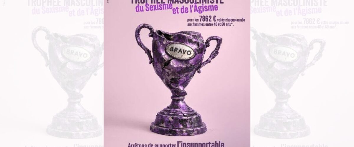 Trophée masculiniste du sexisme et de l’âgisme – campagne Ensemble contre le sexisme