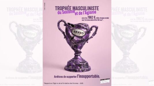 Trophée masculiniste du sexisme et de l’âgisme – campagne Ensemble contre le sexisme