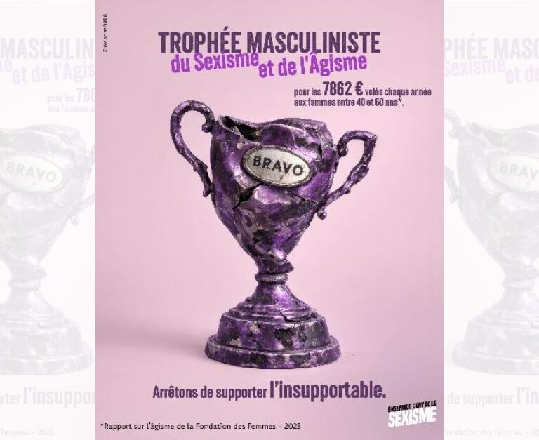 Trophée masculiniste du sexisme et de l’âgisme – campagne Ensemble contre le sexisme