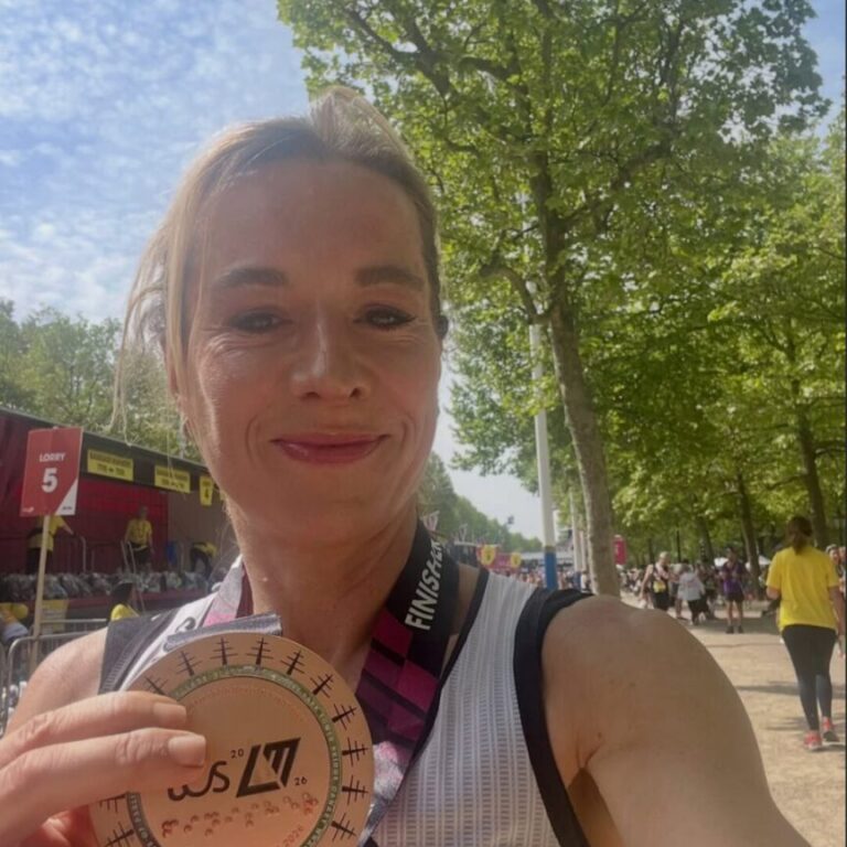 Alice Braham à l'issue du marathon de Londres 2026