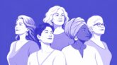 Illustration de femmes d’âges et de profils différents pour un article sur le traitement hormonal de la ménopause en France