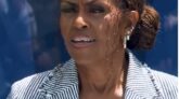 Michelle Obama prononce un discours lors de l’inauguration du Centre présidentiel Obama à Chicago, le 18 juin 2026.