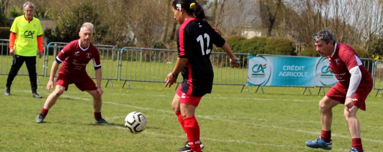 football en marchant